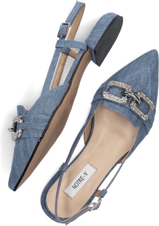 Notre-V 12242 Slingbacks Dames - Blauw - Maat 41