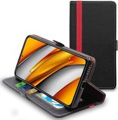 ebestStar - Hoes voor Xiaomi Poco F3 F3 5G, Mi 11i, Wallet Etui, Book case hoesje, Zwart, Rood