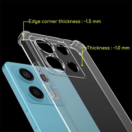 Coque Transparente Xiaomi Redmi Note 13 Pro 5G Avec Verre Trempé - Protection Complète !