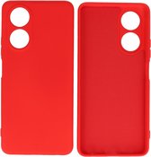 Coque adaptée pour OPPO A78 4G - Coque arrière Fashion - Coque de téléphone colorée - Rouge