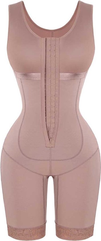 Calombian Faja - M - corrigerende body - shapewear dames - tummy control - Milaya pantera - Pink Truffle