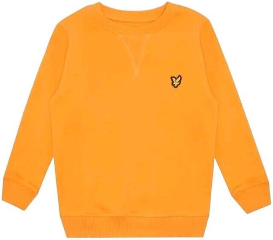 Lyle & Scott Junior Crew Sweater Oranje (Taille 170) Enfants - Pull, Nieuwe collection 2024, Oranje, Fan du Championnat d'Europe