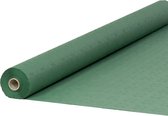 Damast papier tafelrol donkergroen 1,20x50m
