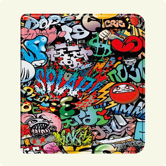 Hoesje Geschikt voor Kobo Libra Colour Hoes Bescherm Hoesje Case Sleep Cover - Hoes Geschikt voor Kobo Libra Colour Hoesje - Graffity van Hoesje  — afbeelding 5