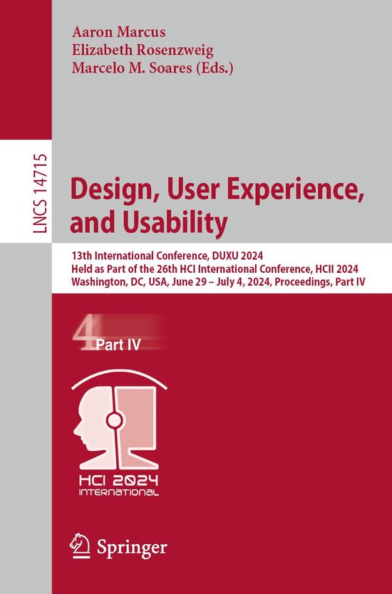 Springer Nature Proceedings Computer Science 4 - Design, Use ... - cover