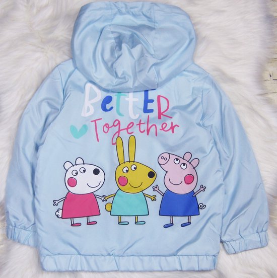 Veste d'été Peppa Pig bleu clair taille 110/116