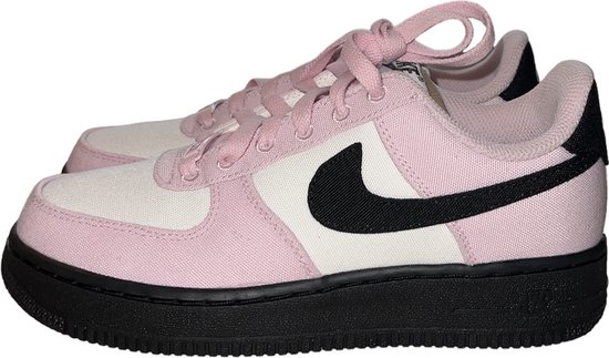 Nike Air Force 1 Low ESS - Maat 37.5 - Dames Sneakers - Roze/Wit/Zwart