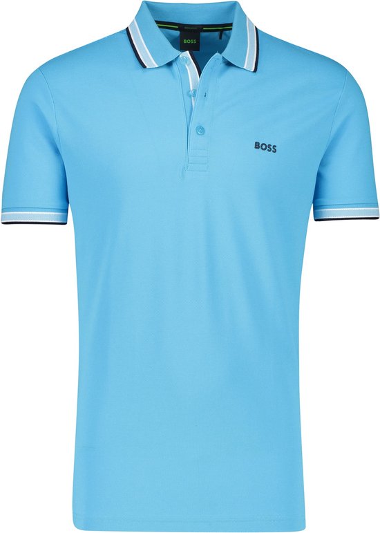 Hugo Boss poloshirt korte mouw blauw