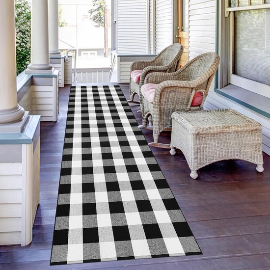 Ruxevnsy Lange tapijtloper voor de gang, antislip vintage ganglopers 60 x 90 cm smalle vloerkleden deurmat wasbaar keukentapijtlopers voor hal, entree, keuken, slaapkamer