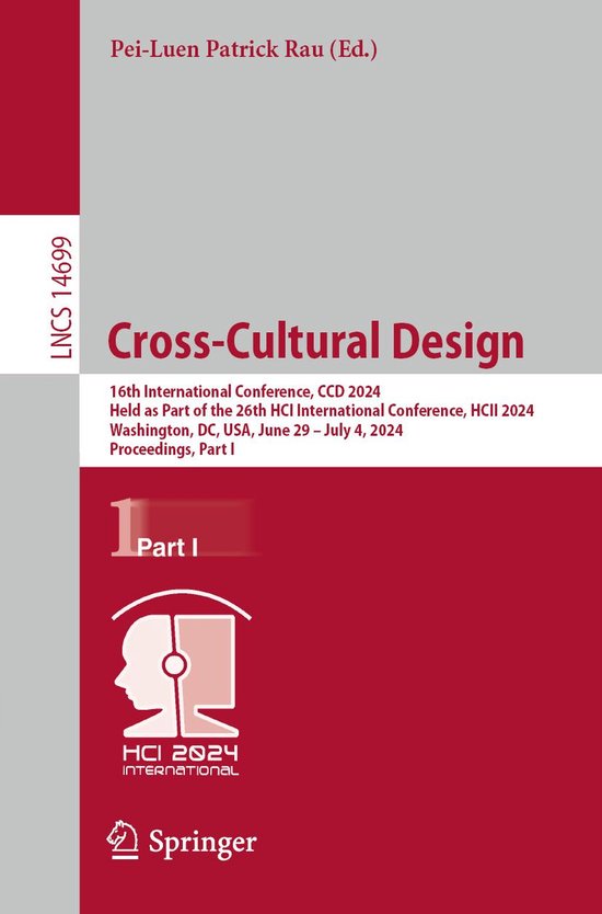 Springer Nature Proceedings Computer Science 1 - Cross-Cultu ... - cover