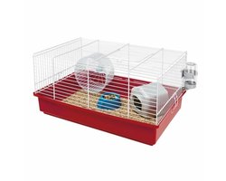 Hamsterkooi - Een wiel, een voerbak, een huis, een drinkbak - FERPLAST