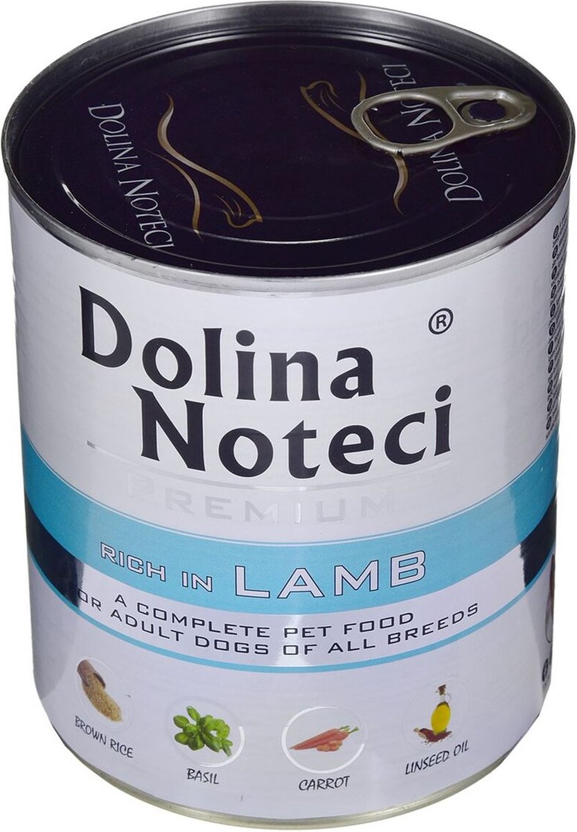 Dolina Noteci Premium - Natvoer voor Honden - Rundvlees en Lam - 30x800g