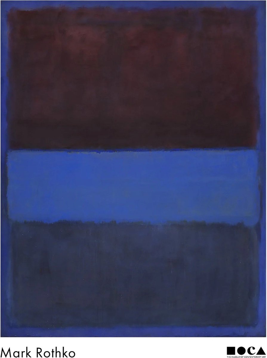 Kunstdruk Mark Rothko No, 61 Rust and Blue 71x91,5cm