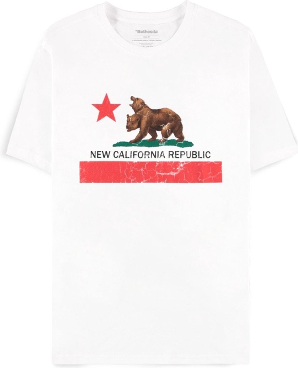 Fallout New California Republic Heren T-shirt - wit - XL