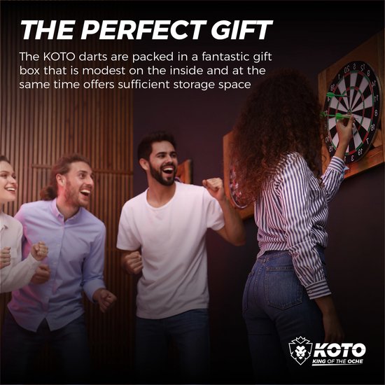 KOTO Converter Brass Darts, GiftSet, SteelDarts & SoftDarts, 21 Gram Konvertierbare Dartpijl, Sowohl für Sisal Dartscheiben als Elektronische Dartboards Geeignet, Geschenkverpackung van KOTO — afbeelding 5