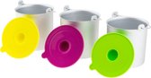 Bol.com IJsschalenset 1 l 3 stuks - roestvrij staal - voor feestjes en desserts aanbieding