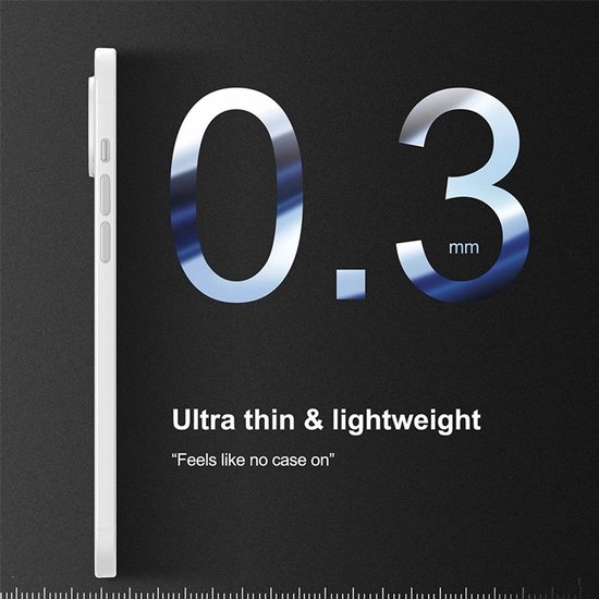 Mobiq - Coque Ultra Fine iPhone 14 | Boîtier ultra-mince | Cas de téléphone minimal | Boîtier mince | Étui Ultra mince | Contre les rayures