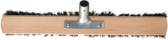 Buemag Bezemkop - Arenga/Elaston mix - zwart/rood - hard - hout - 50 cm - 26mm - straatbezem/buitenbezem - bezem van Buemag — afbeelding 4