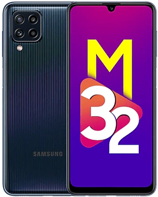 Samsung Galaxy M32 6GB RAM 128GB Zwart – 6,4″ Super AMOLED 90Hz, 64MP Quad Camera, 5000mAh batterij