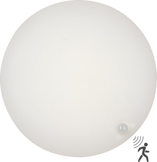 LED plafondlamp ø 30 cm met bewegingssensor - Voor binnen & buiten - Warm wit