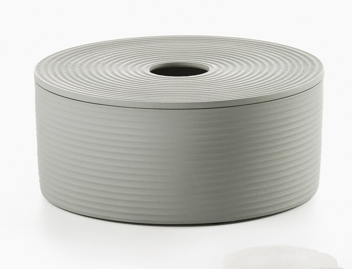Philippi Lim - Opbergdoos - Rond - Aluminium - Grijs