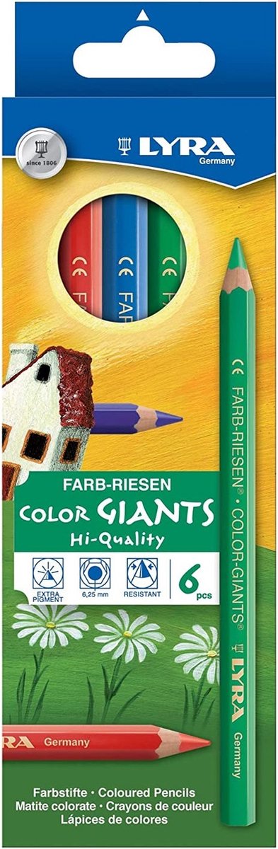 Lyra Box Of 6 Lyra Colour Giants®, Polished Asst'D