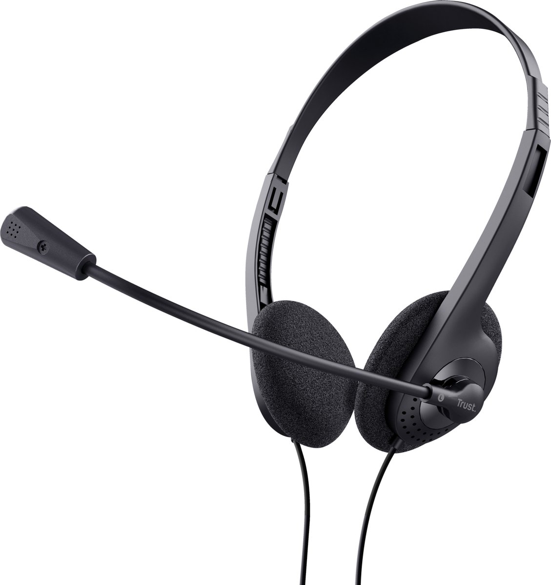 Trust 24659 hoofdtelefoon/headset Bedraad Hoofdband Oproepen/muziek Zwart