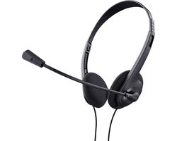 Trust Headset – Bedraad – 3.5 mm – Met microfoon – Zwart