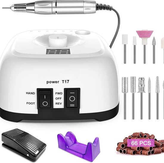 Foto: Nagelfrees nagelfrees set nagelfrees elektrische nagelfrees electrisch nagelfrees manicure pedicure manicure set manicureset pedicureset pedicure set nagelfrees machine elektrische nagelvijl voor gelnagels nagelfreesmachine