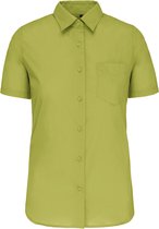 Blouse Femme M Kariban Manche courte Burnt Lime 65% Polyester, 35% Katoen
