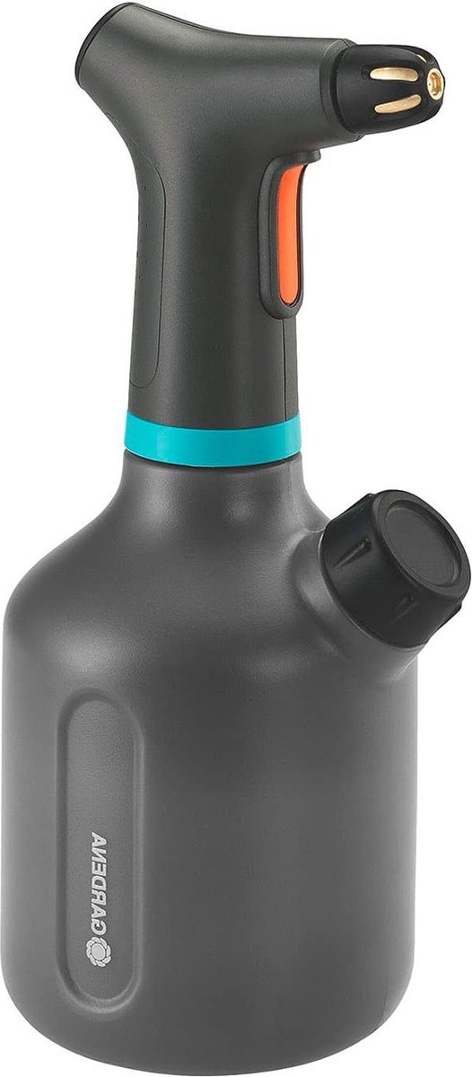 Bol.com Gardena 1 liter EasyPump pompsproeier met 360 graden functie - messing sproeimond - grote opening - lichtdoorlatend desi... aanbieding