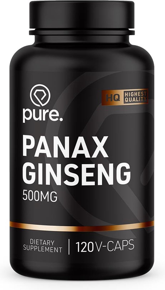 Goedkoopste Pure. Panax Ginseng – 500mg – Supplement – 120 Tabletten - Koreaans Krachtig Kruiden Supplement, Hoogwaardige capsules