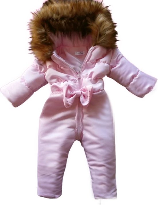 BamBella® Skipak Maat 62 Luxe Bontkraag pak Imitatiebont