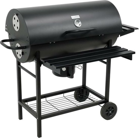 Luxe Houtskoolbarbecue met Deksel & 3 Werkbladen - XXL Grilloppervlak - Verrijdbaar - 108 x 68 x 94 cm van Luxe — afbeelding 4