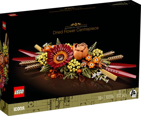 LEGO Icons Gedroogde Bloemen Bloemstuk - Botanical Collection - 10314