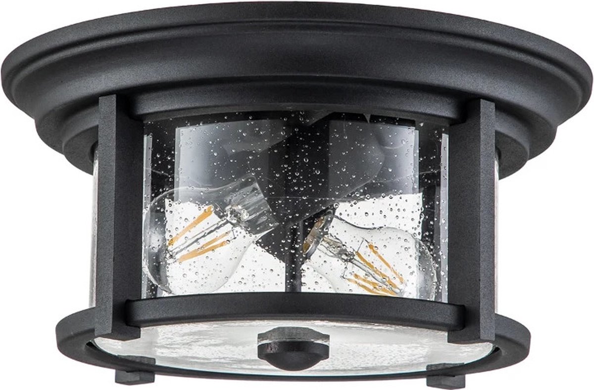 Feiss LED Buitenlamp Merrill | 2X E27 Max 60W | IP44 | Dimbaar | Black