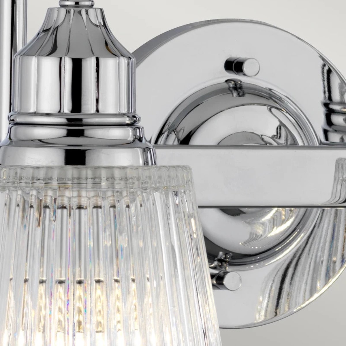 Quintiesse LED Badkamerarmatuur Addison | 3W 3000K 300Lm 830 | IP44 | Dimbaar | Polished Chrome
