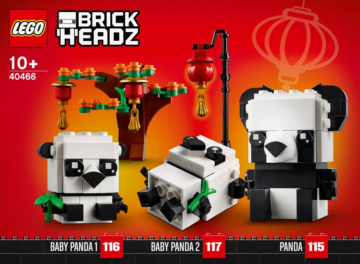 Lego Brickheadz 40466 Le Nouvel An Chinois Panda bol
