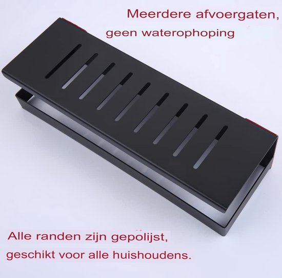 Inbouwnis, douche-nis, roestvrij staal, geen tegel nodig inbouwopslag, toilet keuken slaapkamer muur cubby niche, badkamerplank (zwart, 320 x 1220 x 125 mm Inbouwnis, douche-nis, roestvrij staal, geen tegel nodig inbouwopslag, toilet keuken slaapkamer muur cubby niche, badkamerplank (zwart, 320 x 1220 x 125 mm