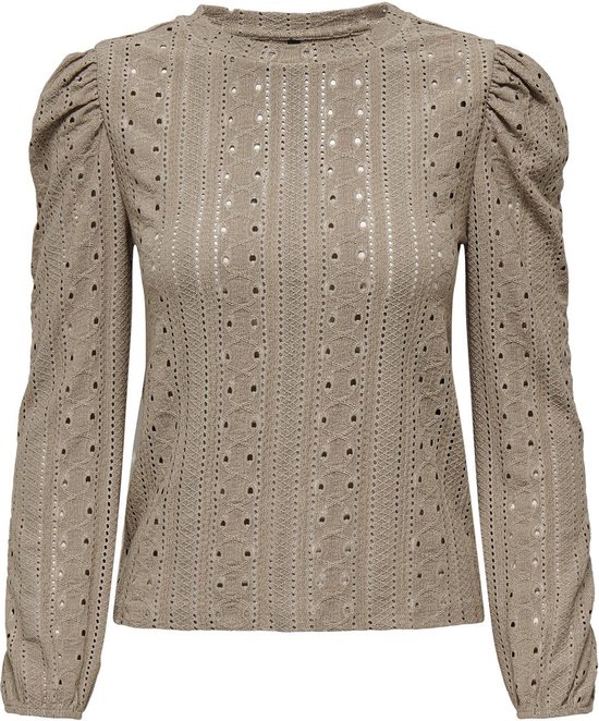 Foto: Only onljade l s cuff top box jrs dames top maat l