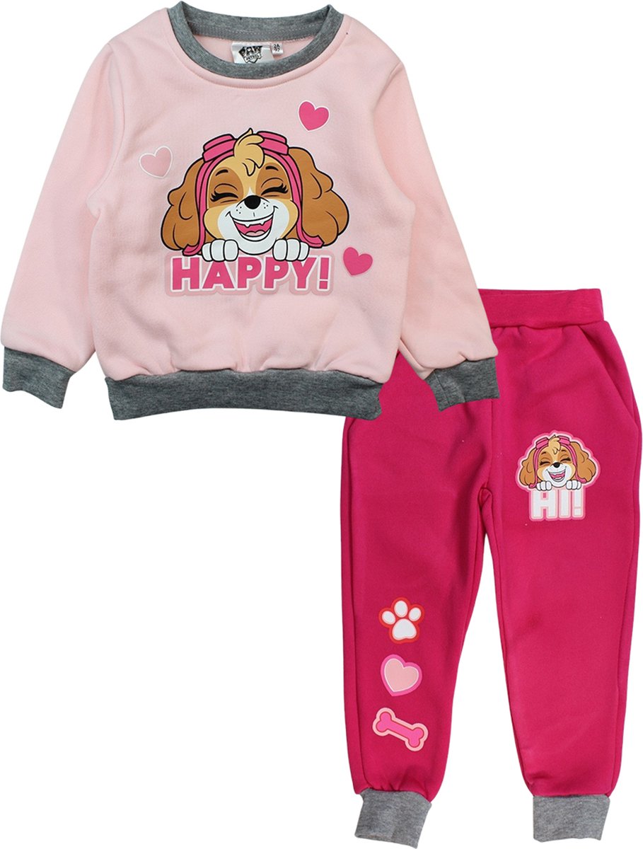 Paw patrol joggingpak - roze - maat 116 (6 jaar)