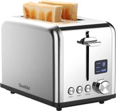 Grille-pain Qualitá® avec pinces à sandwich - Machine à sandwich rétro - Grill à sandwich - Acier inoxydable