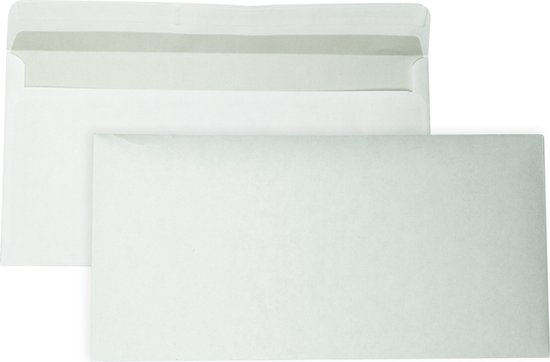 EA5/6 Enveloppen - 110 x 220 mm - 500 Stuks - Zelfklevend met plakstrip - 80 gram - DULA
