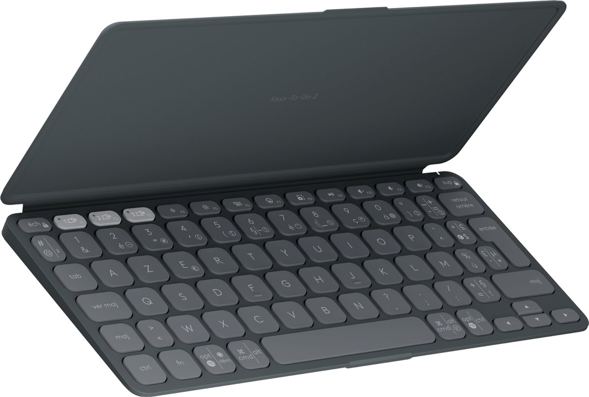 Logitech Keys To Go 2 - Draadloos Tablettoetsenbord - Bluetooth - Azerty FR - Graphite