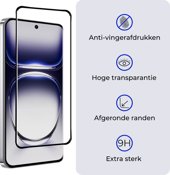Coque pour OPPO Reno 12 Pro Coque Siliconen Anti-Chocs avec Protecteur d'écran - Coque pour OPPO Reno 12 Pro Coque Antichoc - Transparent