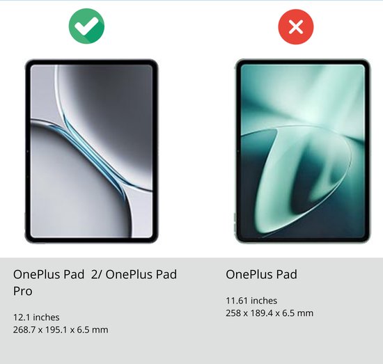 Case2go - Housse de tablette adaptée à OnePlus Pad 2 (2024)/ OnePlus Pad Pro - Housse à trois volets - Fonction Auto/Réveil - Don't Touch Me