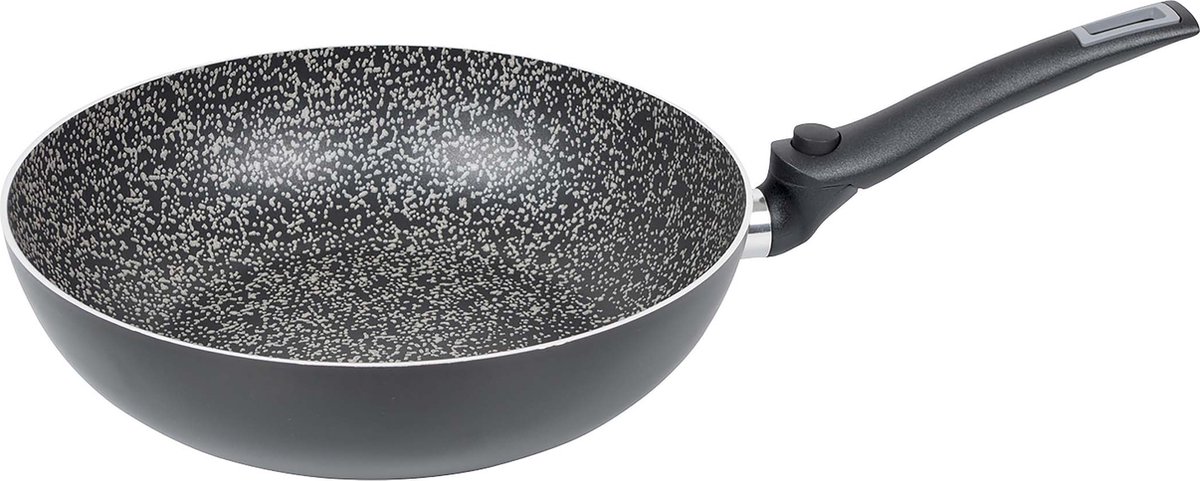 Bo-Camp Wokpan Turn - Campingpan - Wegklapbare Pannengreep - Ø 28 Cm