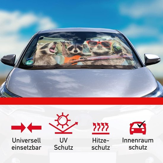 OK Cars AZ-SAA-045 - Parasole per parabrezza, 130 x 70 cm