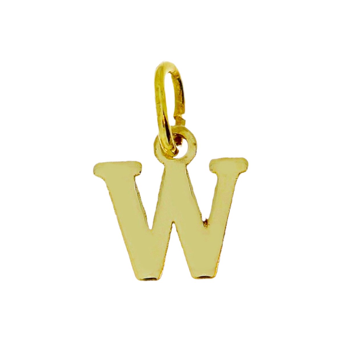Goud Hanger Letter W 14 karaats