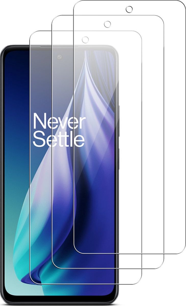 Mobigear Screenprotector geschikt voor OnePlus Nord N30 SE | Mobigear Screenprotector Folie - Case Friendly (3-Pack)